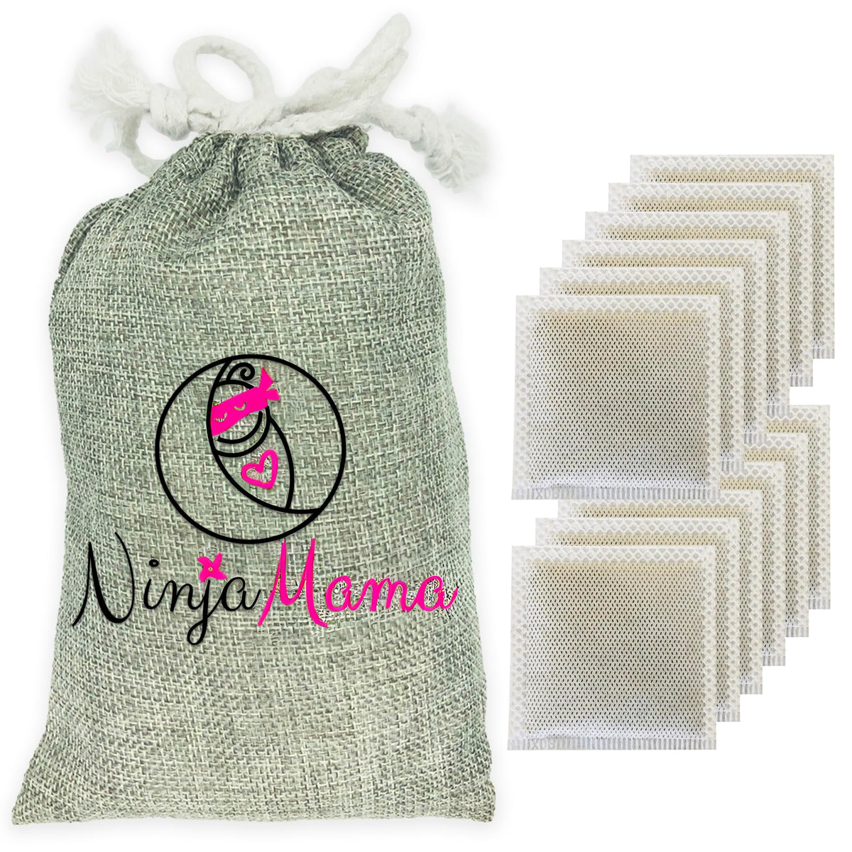 Diaper Pail Deodorizer. Compatible with Most Pails Bamboo Carbon Charcoal Filters Odor Eliminating Refills for Disposable and Cloth Diapers Trash Cans and Shoes.12 Pack - Hint of Rose