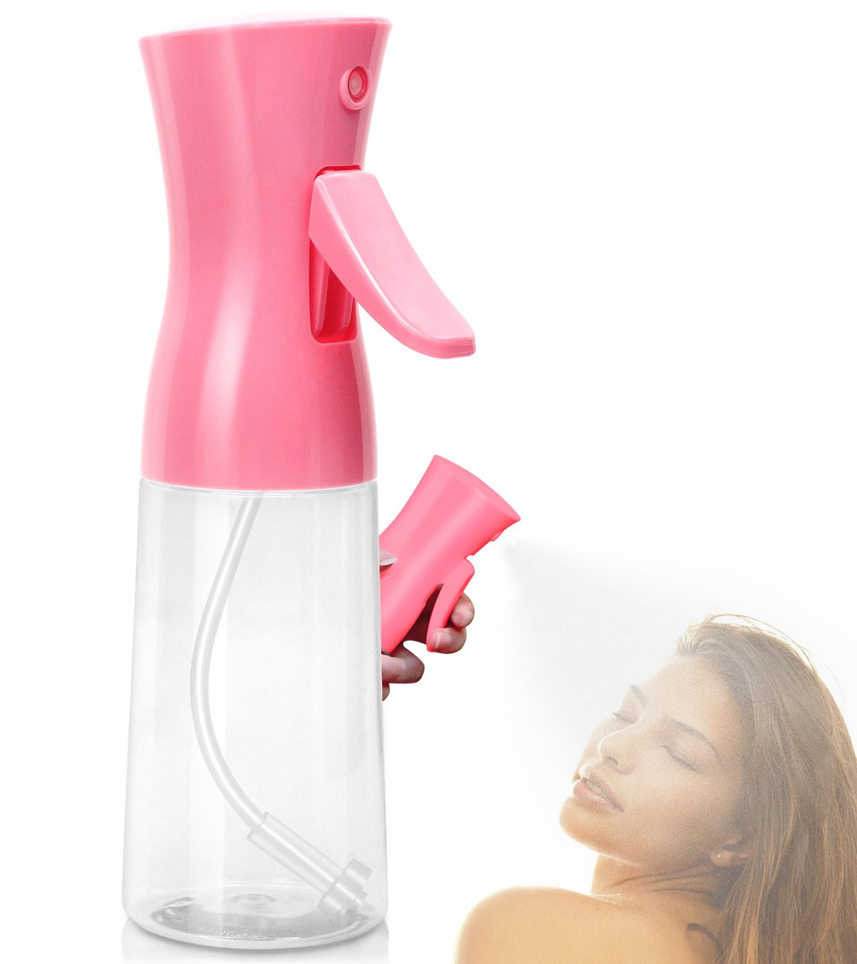 Fun Gift Spray Bottle For HairContinuous Water Mister for Hairstyling Salons Cleaning PlantsEssential Oil ScentsUltra Fine Mist Sprayer6.8 OZ /200 ML-pink(Christmas Gifts)