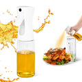 CHLJAR Oil Sprayer for Cooking Olive Oil Spray Bottle 7.5 oz Cooking Spray Non Stick for Salad BBQ Kitchen Baking Roasting 220ml Glass Olive Oil Sprayer Mister Air Fryer Accessories White