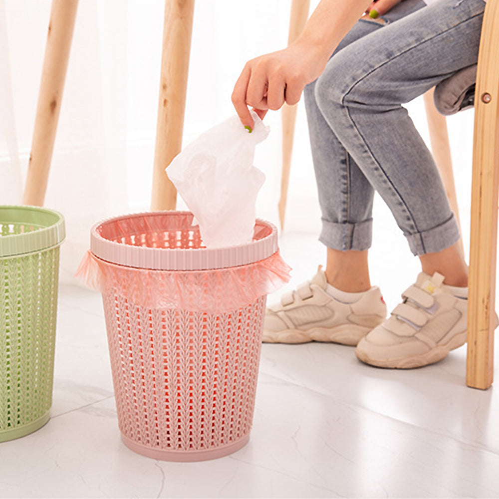 Automatic Trash Can with Built-in Trash Bags and Lid
