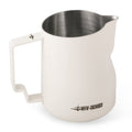 MHW-3BOMBER Milk Frothing Pitcher 450ml/15.2oz Milk Frother Cup Espresso Steaming Pitcher Stainless Steel Milk Frother Cup Barista Latte Art Round Spout Milk Jug P6006W