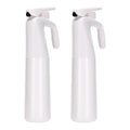 BARBERTOP 2 Pack Continuous Spray Bottle for hair - 10 Oz Ultra Fine Mist Sprayer | Water Spray Bottle For Hair Mister Spray Bottle | Hair Spray Bottles For Hairstyling Cleaning Salons (White)