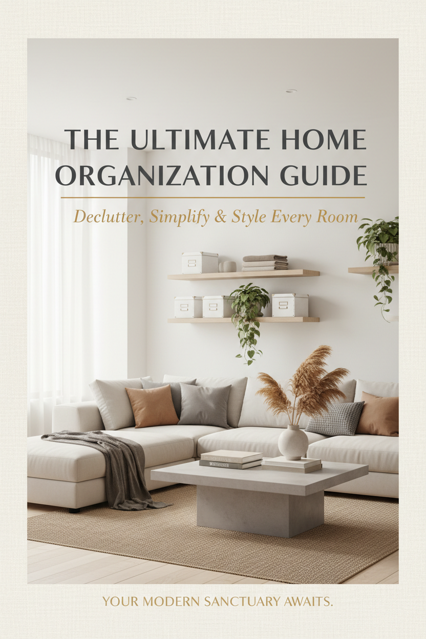 The Ultimate Home Organization Guide ebook cover
